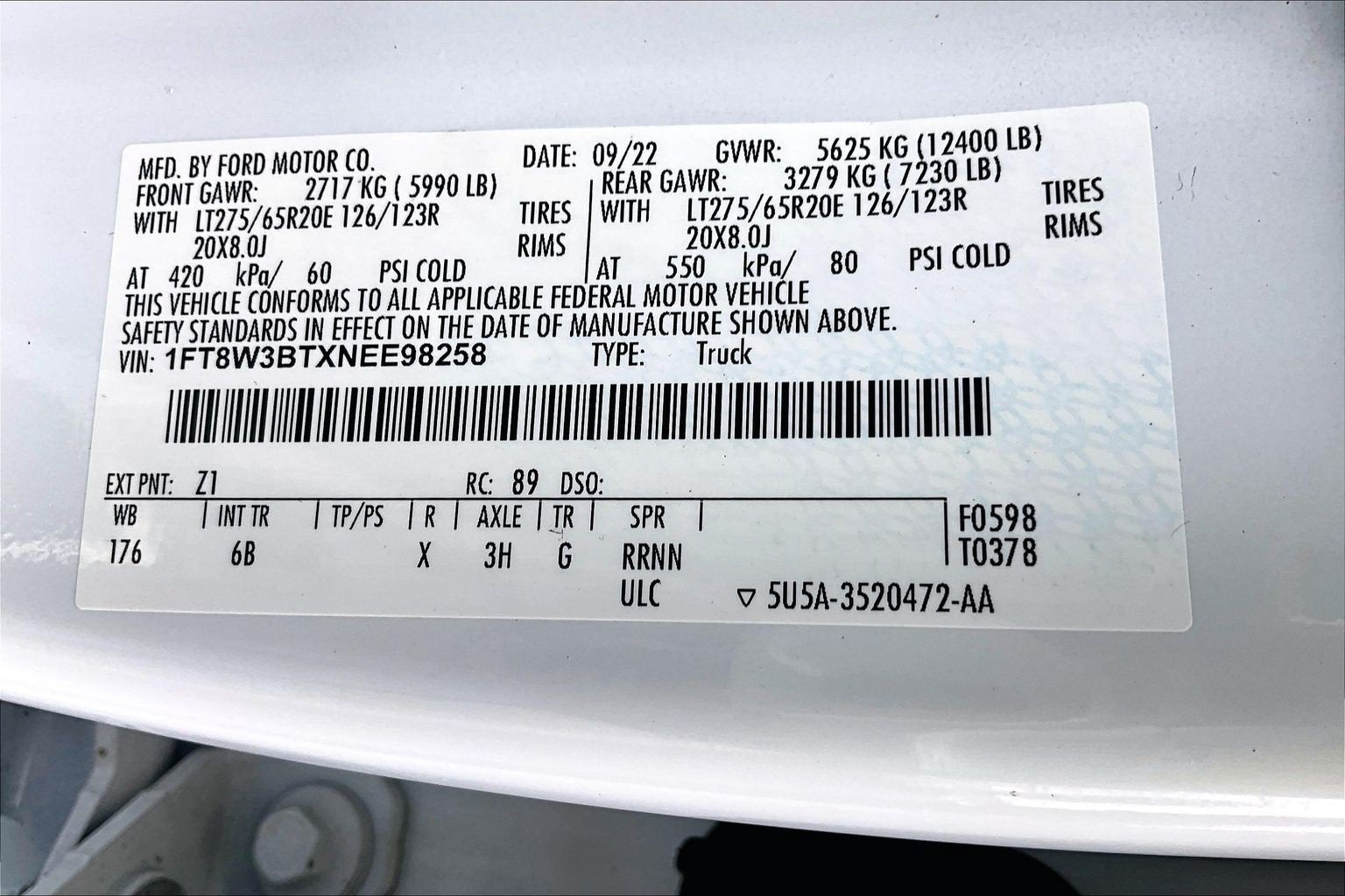 2022 Ford Super Duty F-350 SRW LARIAT