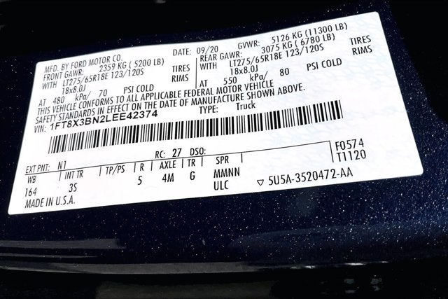 2020 Ford Super Duty F-350 SRW XLT