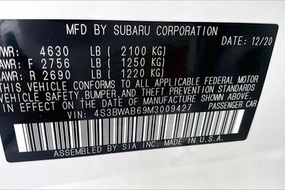 2021 Subaru Legacy Base