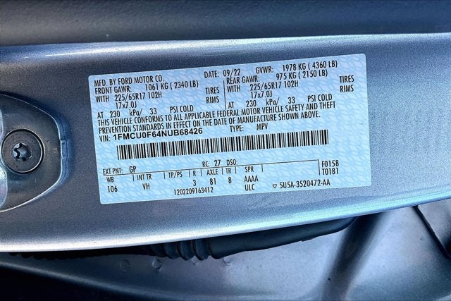 2022 Ford Escape S