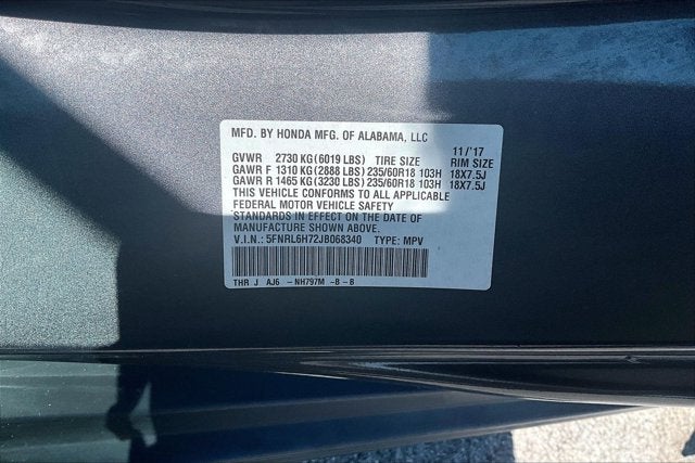 2018 Honda Odyssey EX-L