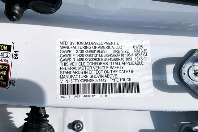 2025 Honda Ridgeline Black Edition