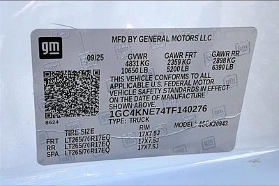 2026 Chevrolet Silverado 2500HD Crew Cab, Long Bed, LT, 4WD