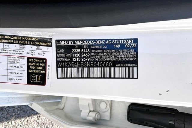 2022 Mercedes-Benz C 300 4MATIC® Sedan