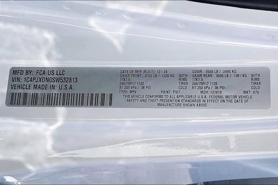 2025 Jeep Wrangler Sport S