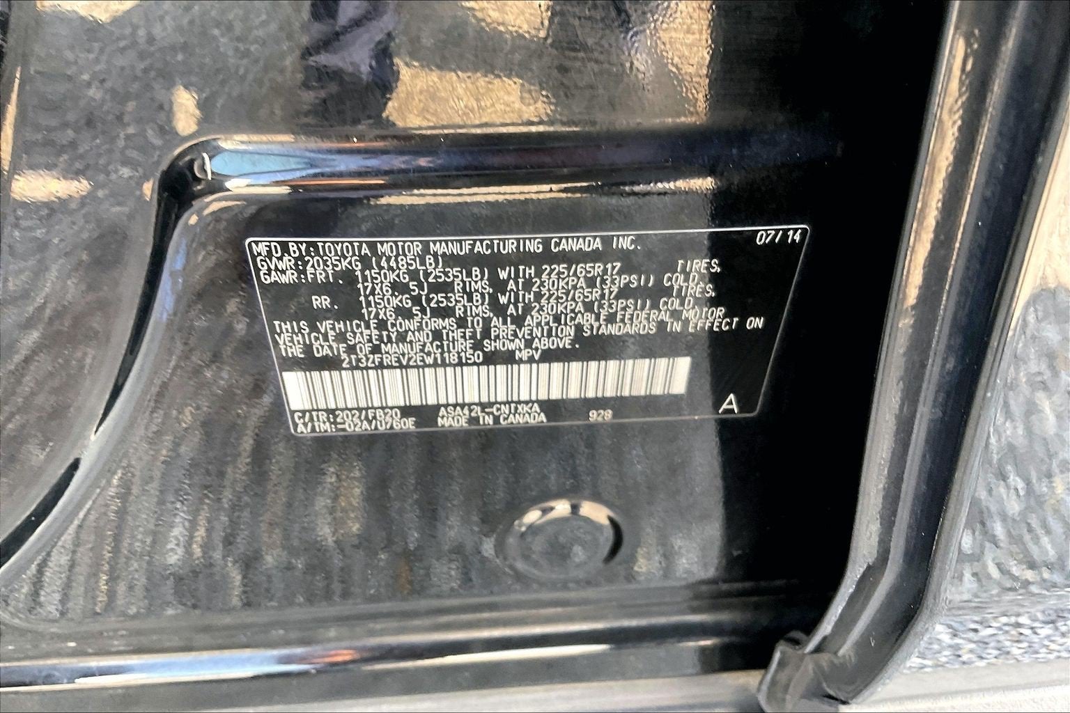 2014 Toyota RAV4 LE