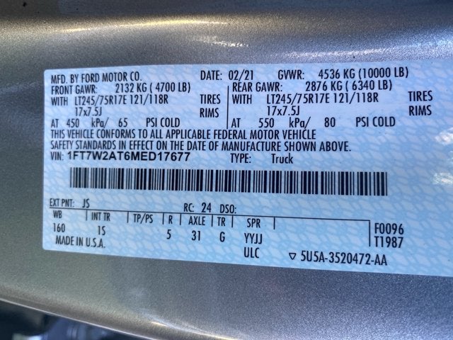 2021 Ford Super Duty F-250 SRW XL