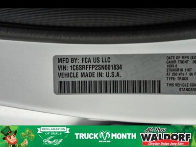 2025 RAM Ram 1500 RAM 1500 BIG HORN CREW CAB 4X4 5'7' BOX