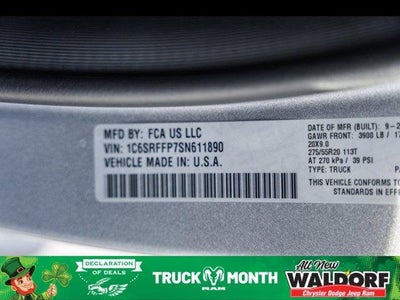 2025 RAM Ram 1500 RAM 1500 BIG HORN CREW CAB 4X4 5'7' BOX