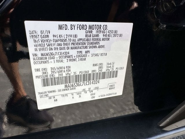 2020 Ford EcoSport SE