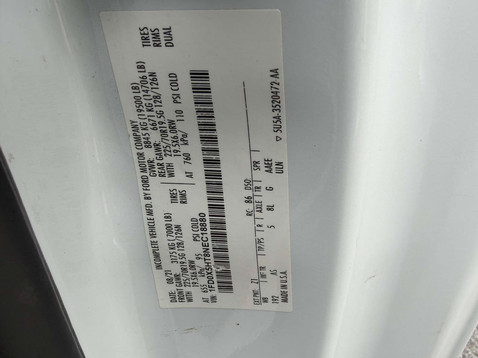 2022 Ford Super Duty F-550 DRW XL