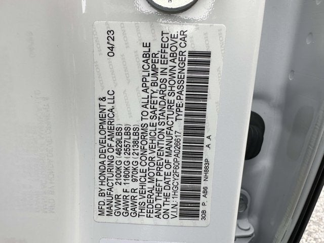 2023 Honda Accord Hybrid EX-L