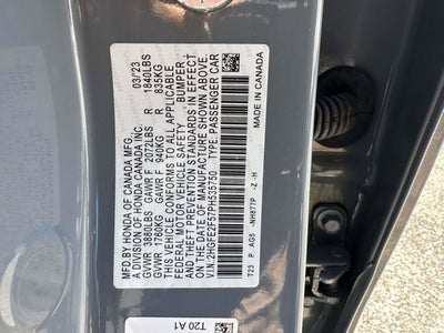 2023 Honda Civic Sedan Sport