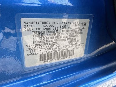 2023 Nissan Versa SR