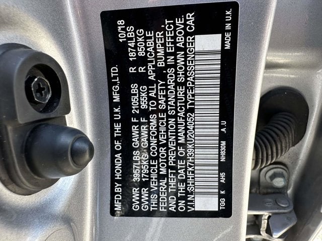 2019 Honda Civic Hatchback LX
