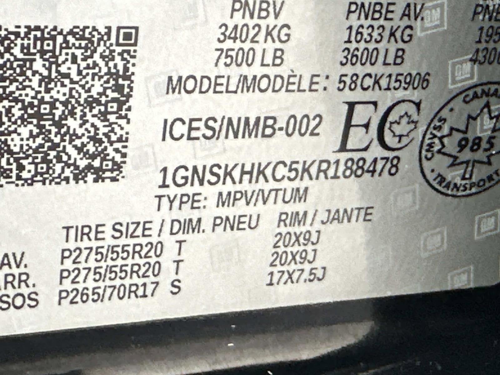 2019 Chevrolet Suburban LT