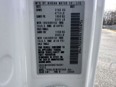 2021 Nissan NV200 Compact Cargo S