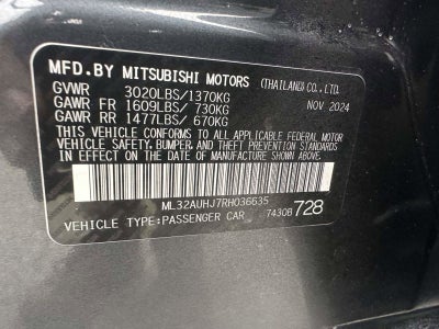 2024 Mitsubishi Mirage ES