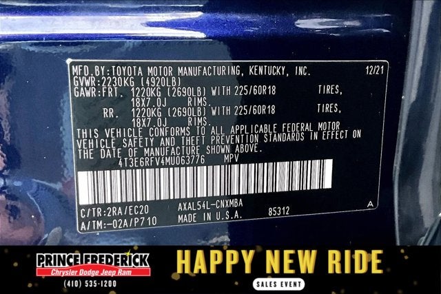 2021 Toyota RAV4 Hybrid XSE