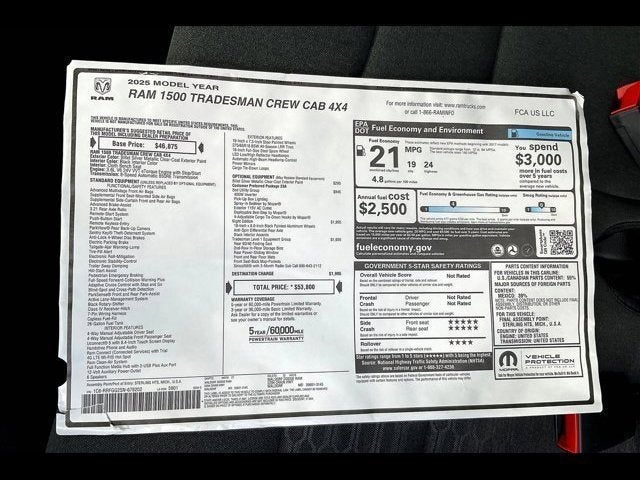 2025 RAM Ram 1500 Tradesman