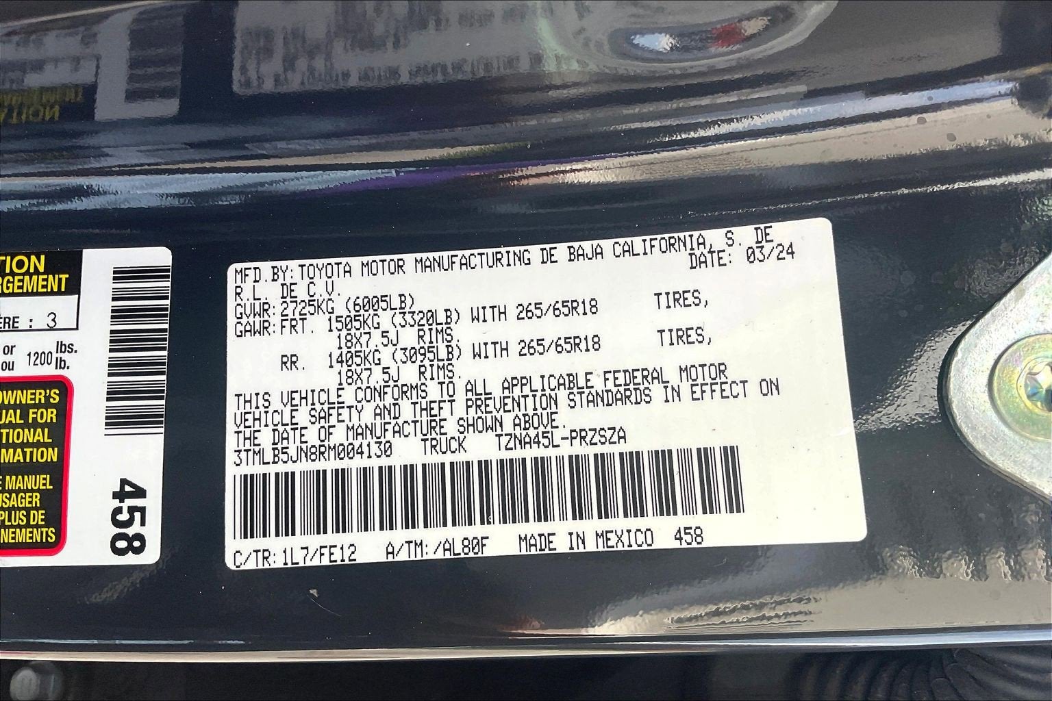 2024 Toyota Tacoma 4WD TRD Sport