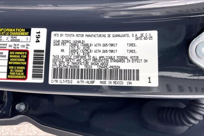 2025 Toyota Tacoma 4WD TRD Off Road