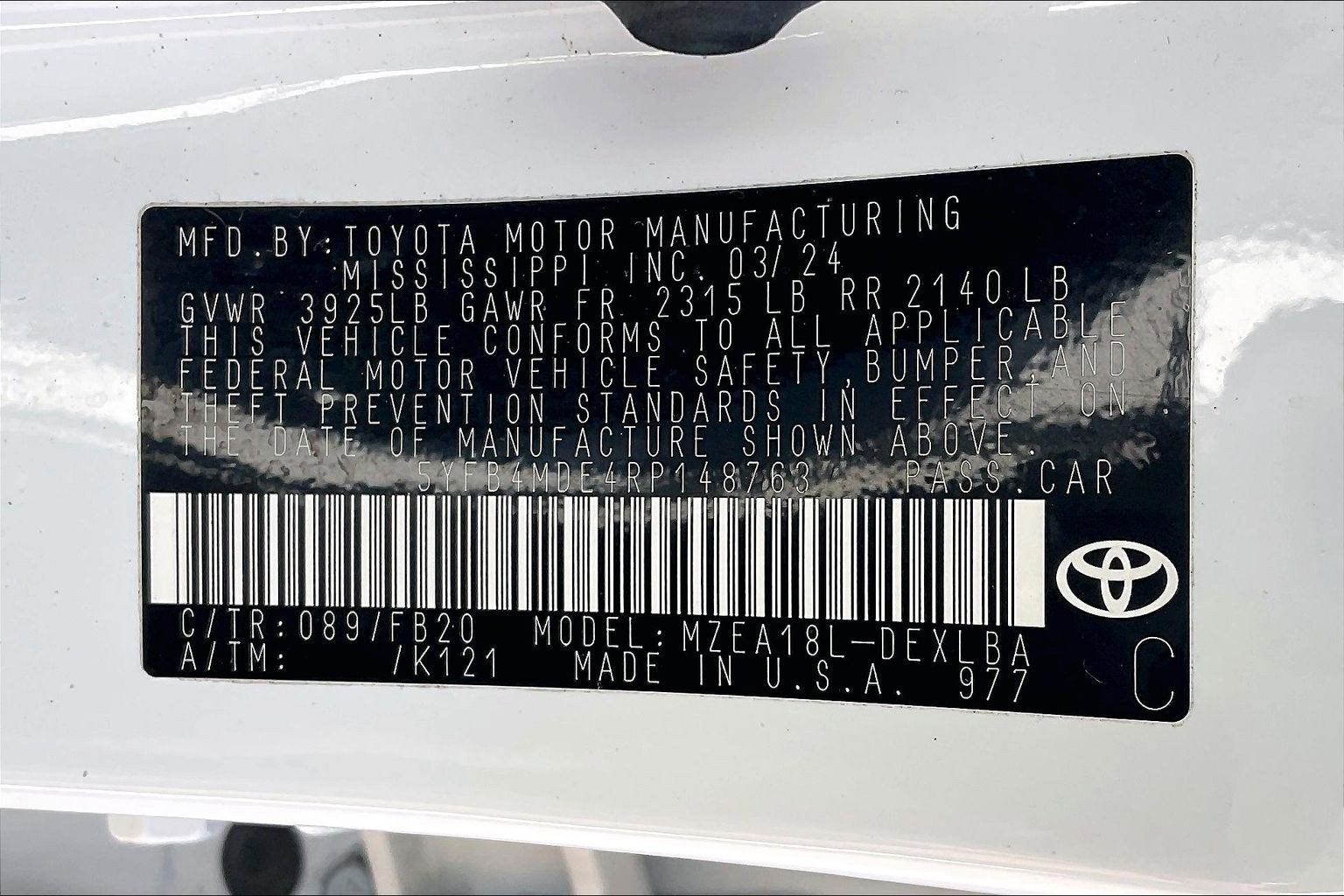 2024 Toyota Corolla LE