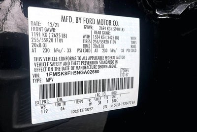 2022 Ford Explorer Limited PANO ROOF