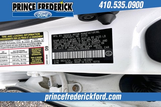 2020 Lexus ES ES 350 F SPORT