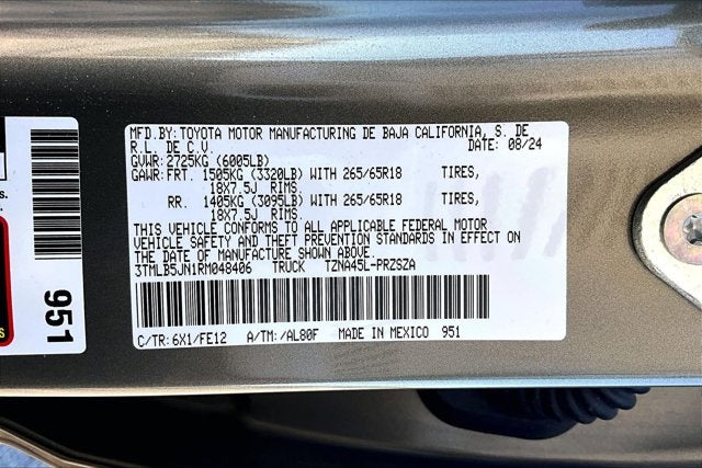 2024 Toyota Tacoma 4WD Base