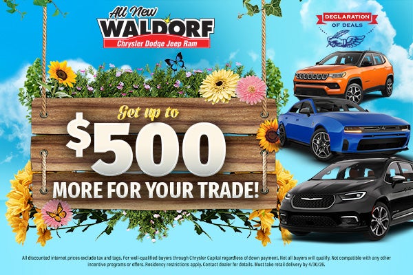 $500 more for your trade