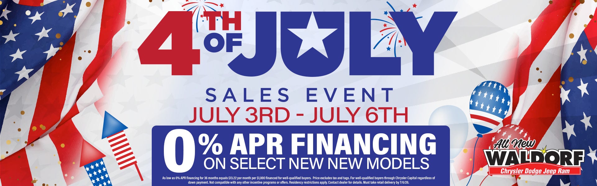 4th of July Weekend Sale
