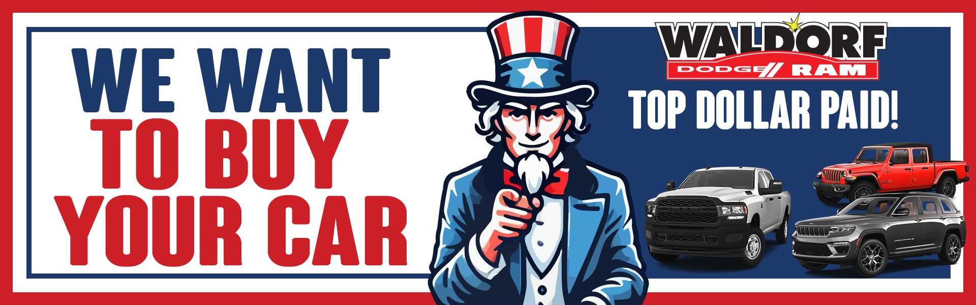 We Want To Buy Your Car!